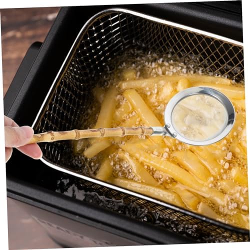 BRIGHTFUFU 304 Stainless Steel Colander Ladle with Long Handle