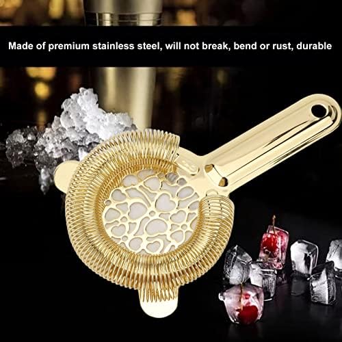 Cocktail Strainer Luxury Gold Stainless Steel for Bartending
