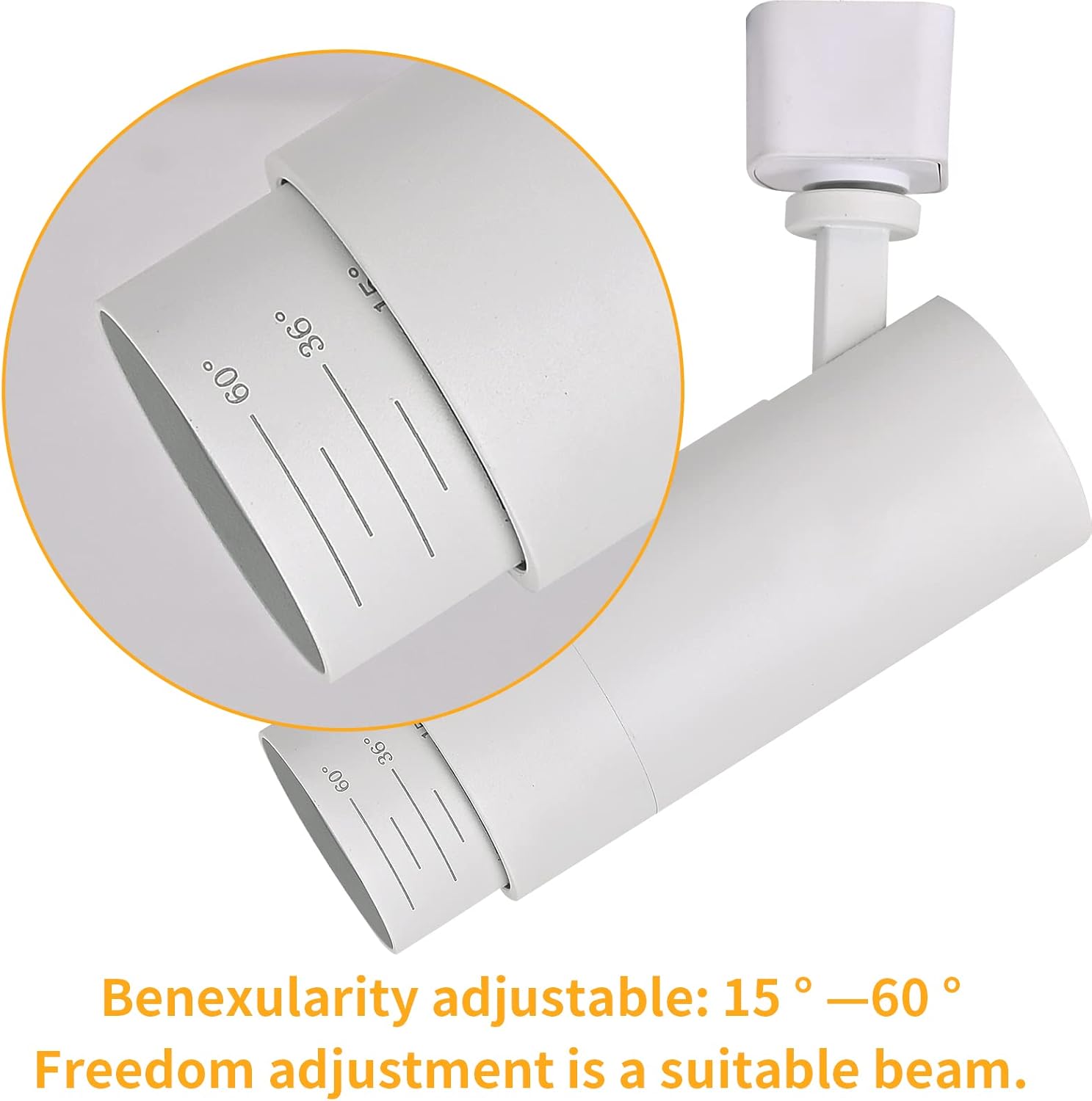 5CCT LED Track Lighting Heads 12W Dimmable 4-Pack