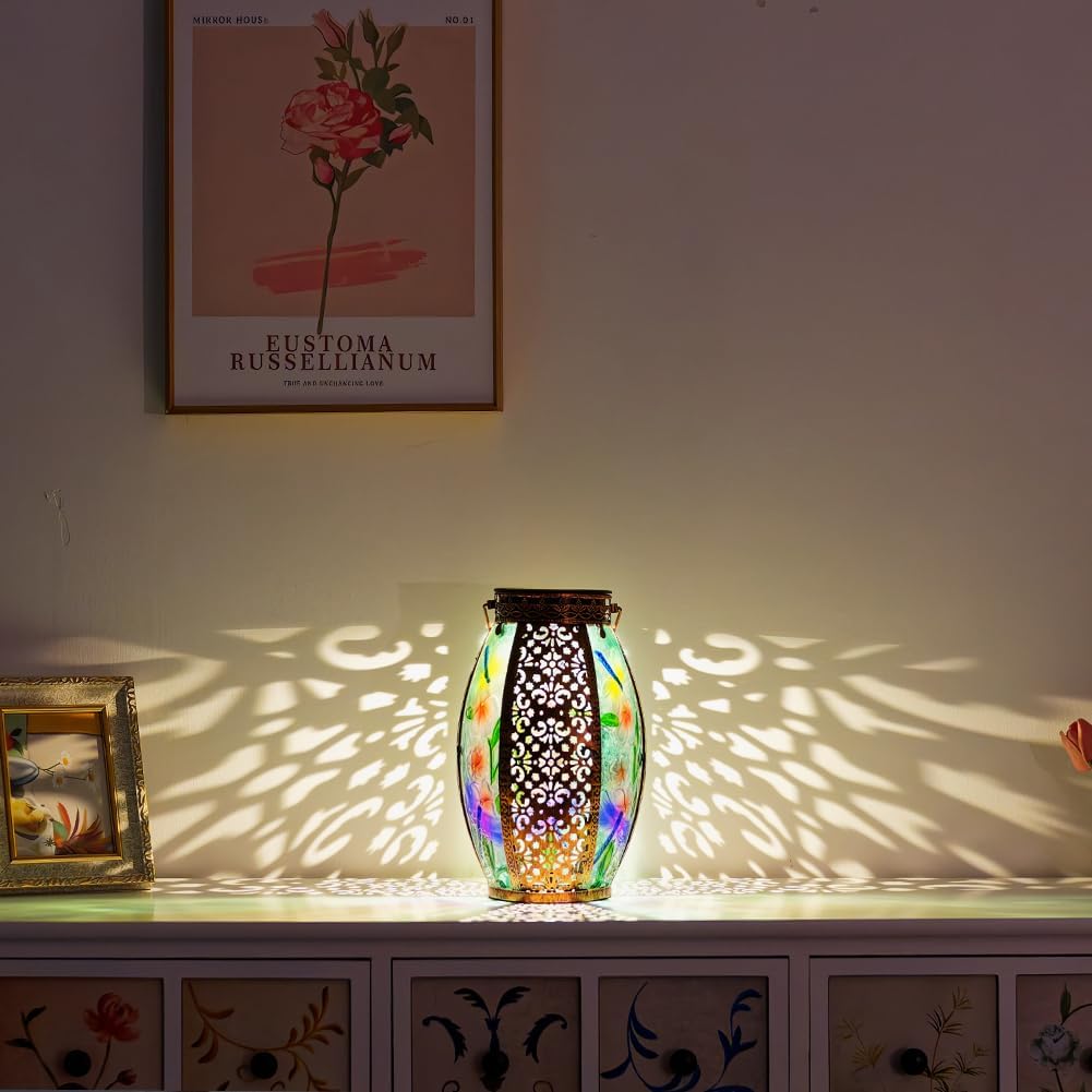 VEWOGARDEN Dragonfly Solar Lanterns for Outdoor Use
