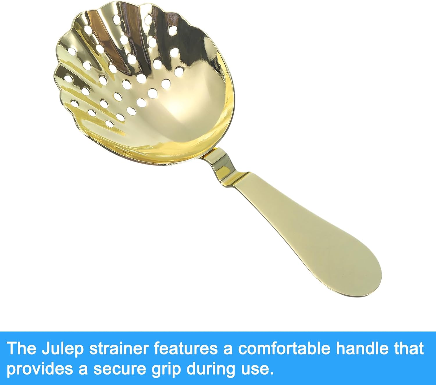 Uxcell Julep Strainer - 175mm Stainless Steel Cocktail Strainer
