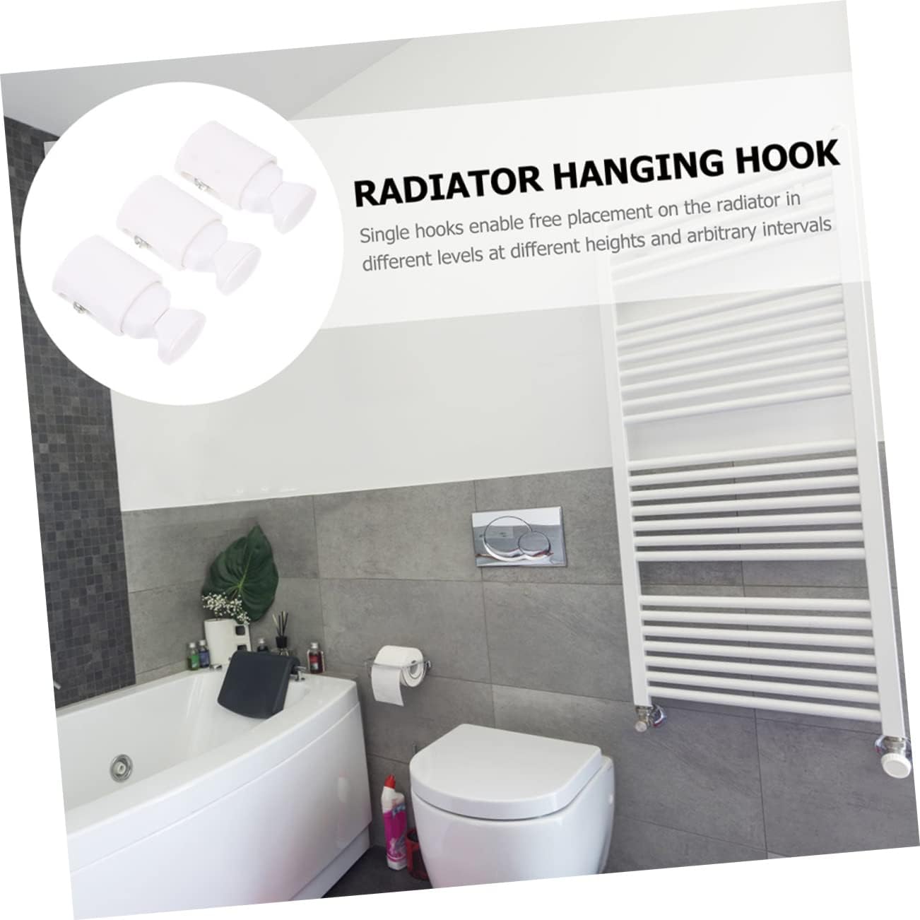 CTIRCHIU 3pcs Plastic Radiator Hooks