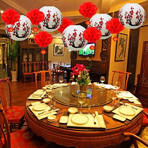 Mudder 20-Piece Chinese Japanese Paper Lantern Set