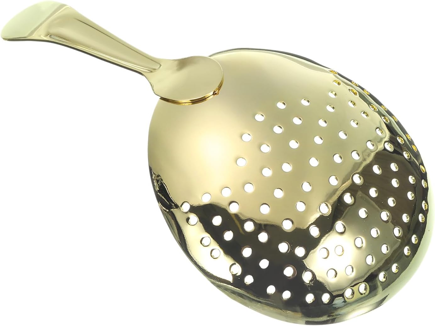Uxcell Julep Strainer - Stainless Steel Cocktail Strainer 155mm Gold