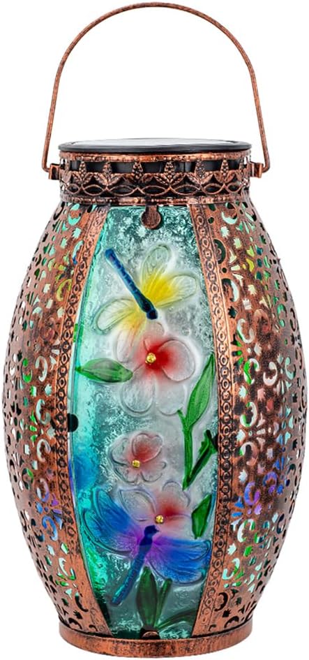 VEWOGARDEN Dragonfly Solar Lanterns for Outdoor Use