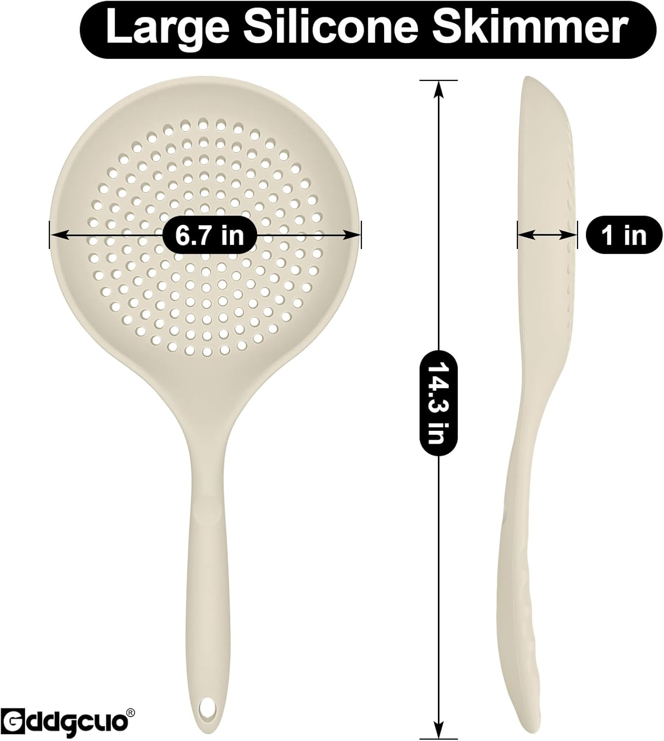 GDDGCUO 145 Inch Heat Resistant Skimmer Spoon