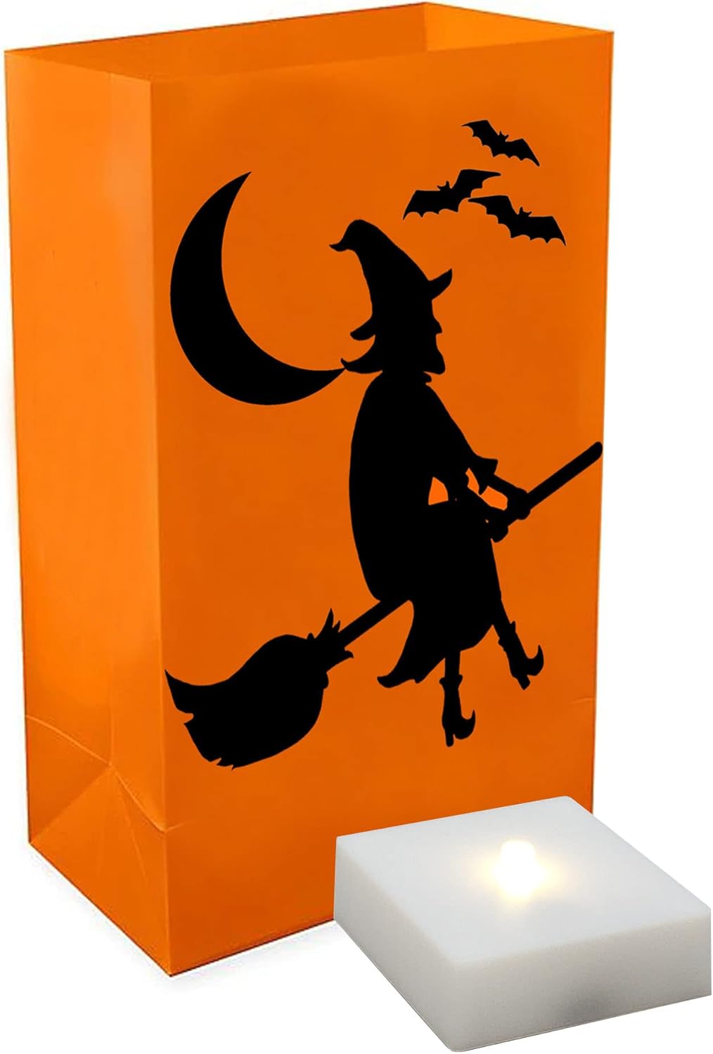 LumaBase Battery Operated Luminaria Kit with Timer Witch - Set of 6 1
