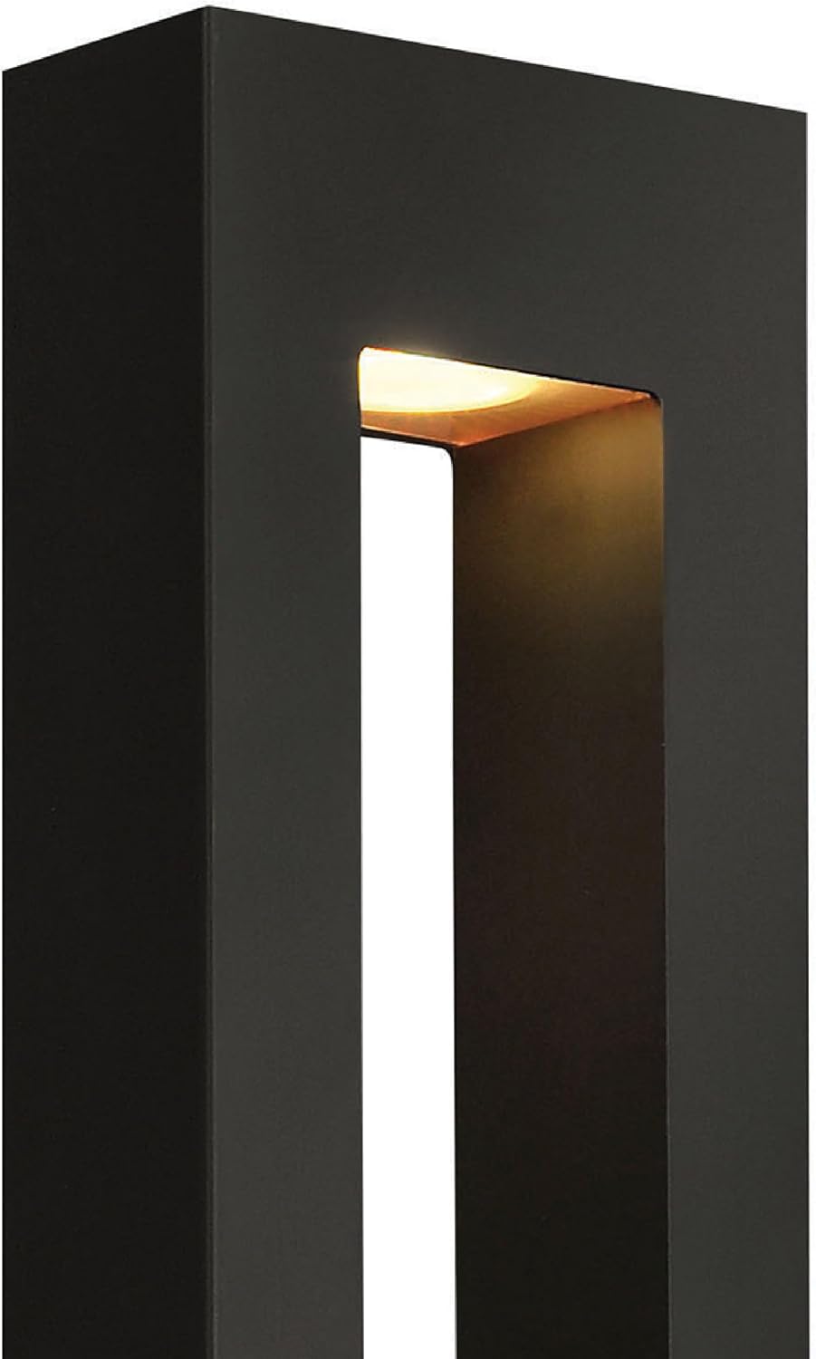 Hinkley Atlantis 1648SKLED Wall Lantern - Satin Black Dimmable Dark Sky Compliant