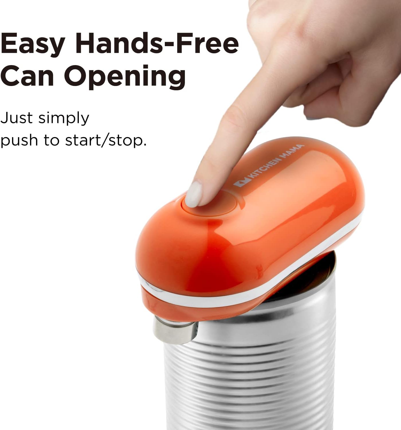 Kitchen Mama Mini Electric Can Opener Orange