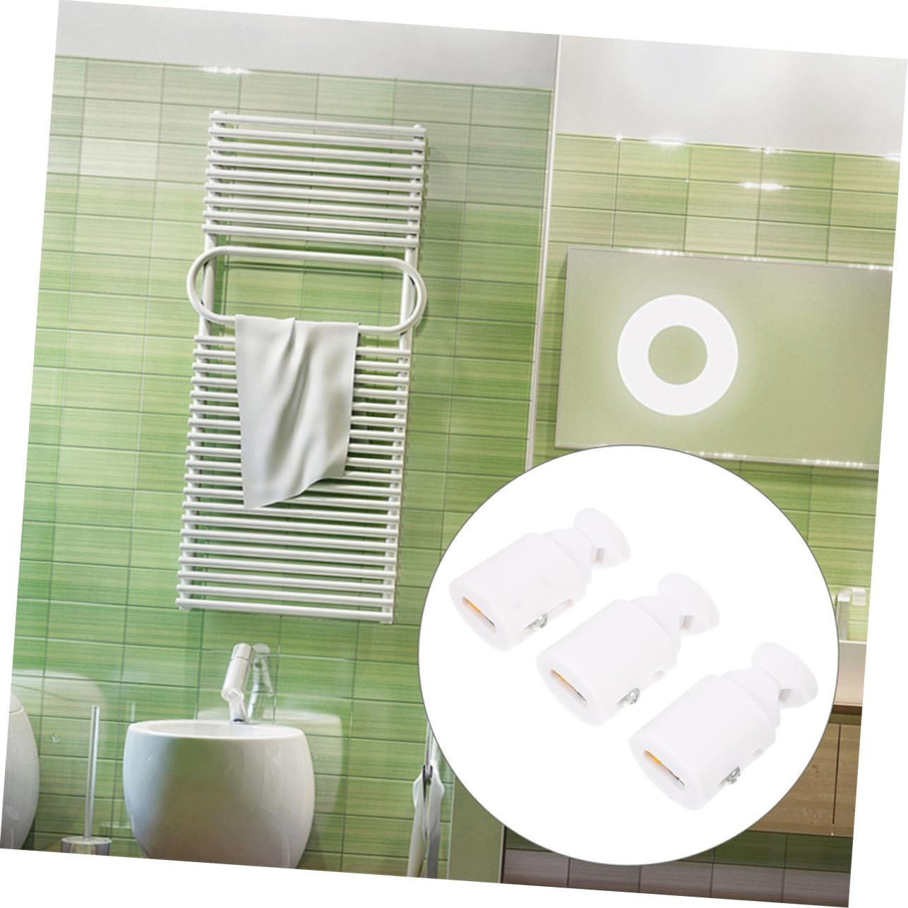 1set Plastic Radiator Hooks for Towel and Bathrobe Hangers