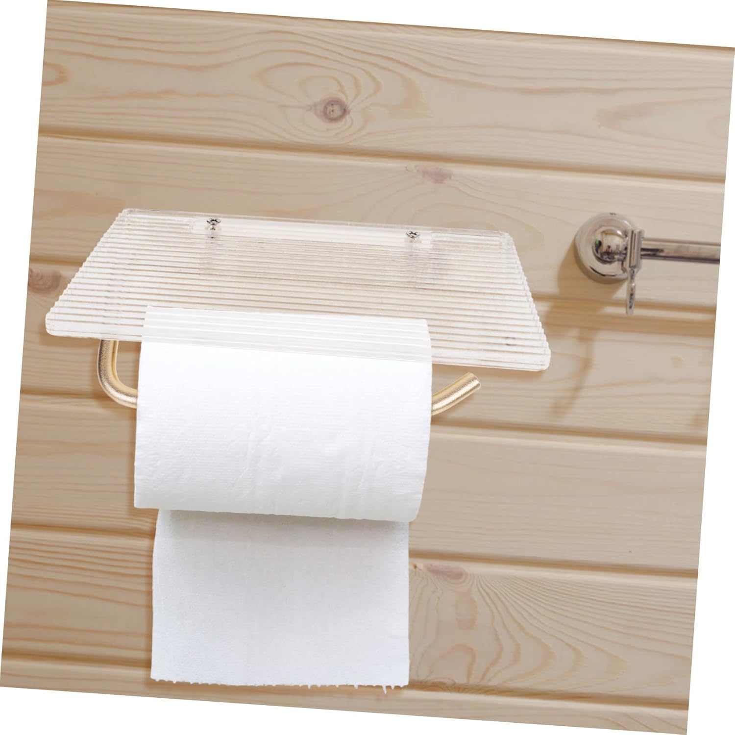 Yardenfun Wall Mounted Toilet Paper Holder with Shelf