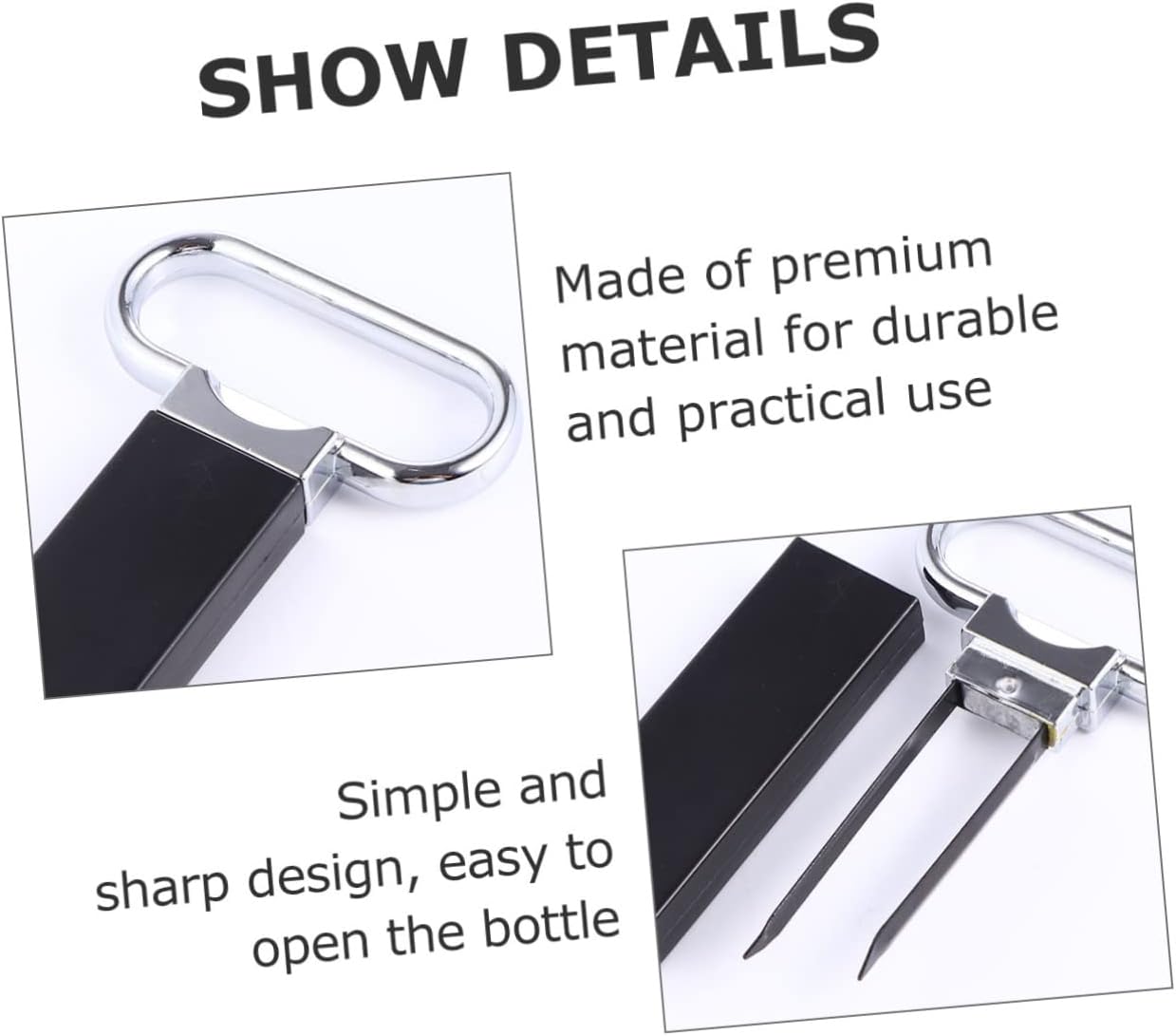 DECHOUS 1pc Heavy Duty Wine Cork Opener 1