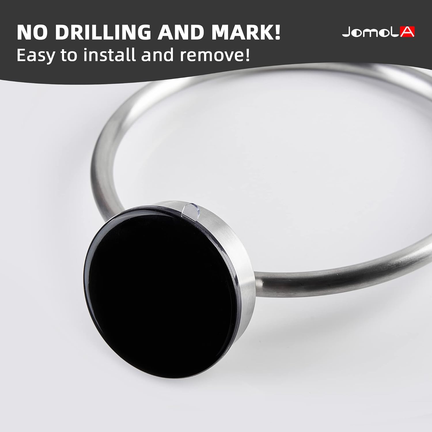 JOMOLA Suction Towel Ring Stainless Steel