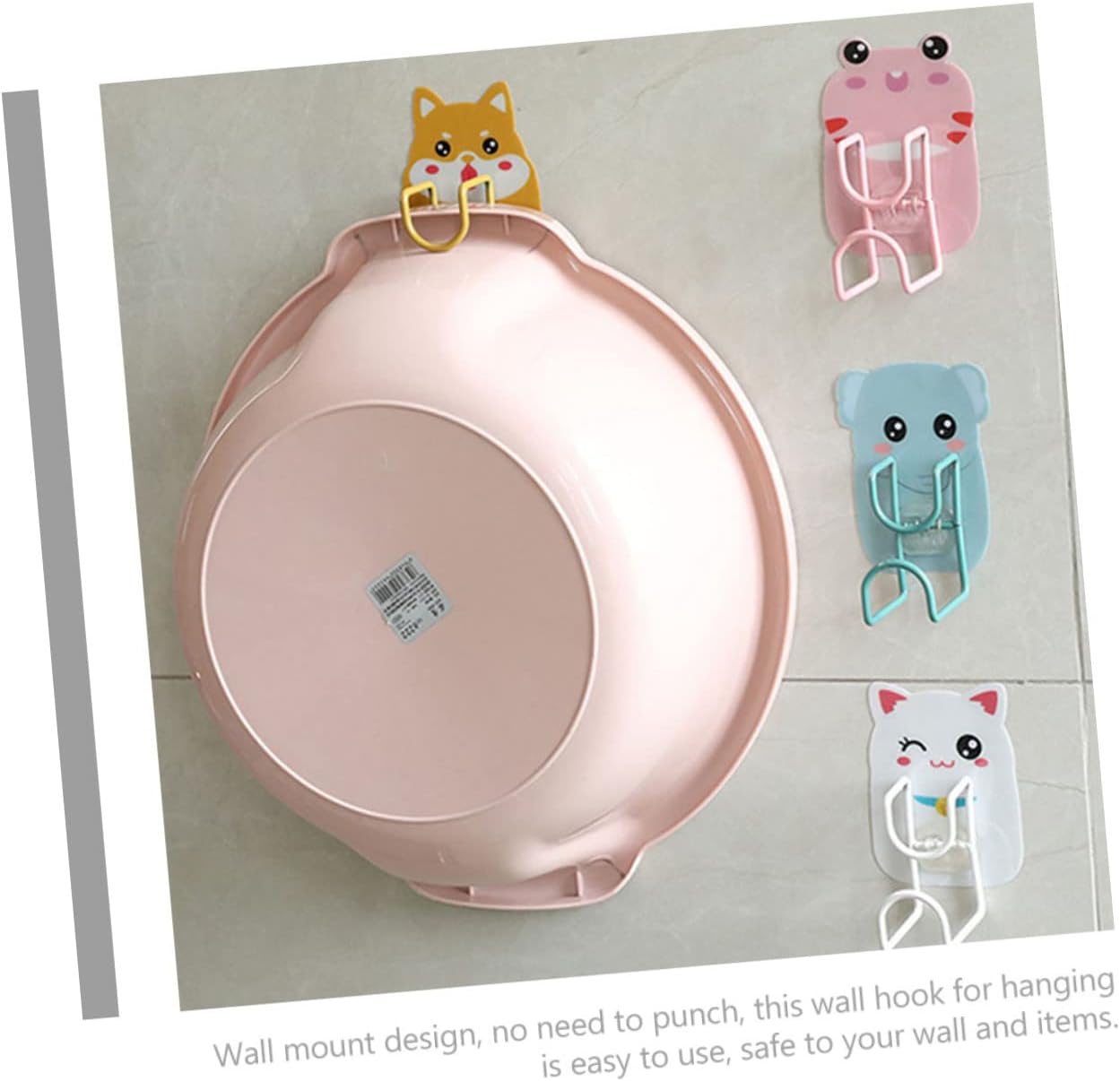 Cute Animal Wall Hooks Set for Bathroom Kitchen Study