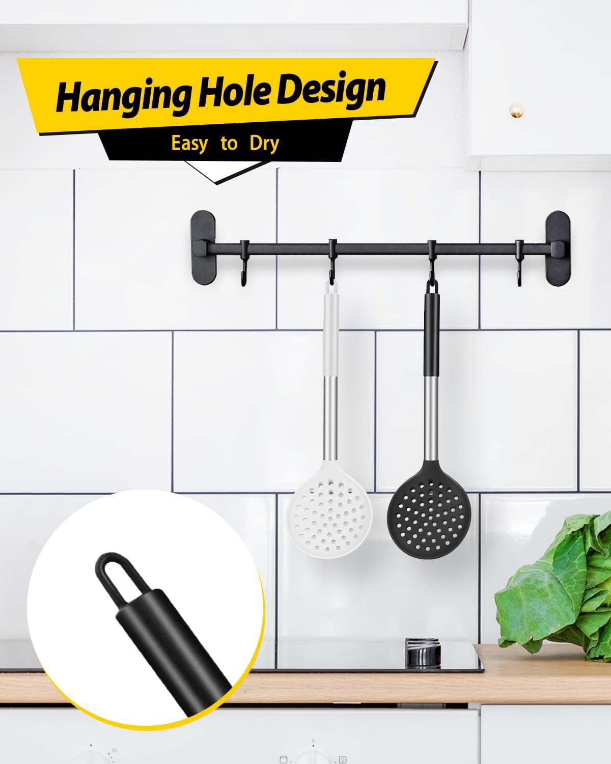 BUNDLEPRO Kitchen Ladle Strainer Set of 2