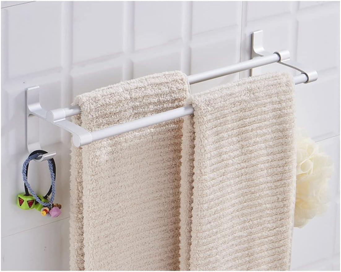 TYZK Shower Shelf Towel Rack Aluminum Wall Mounted