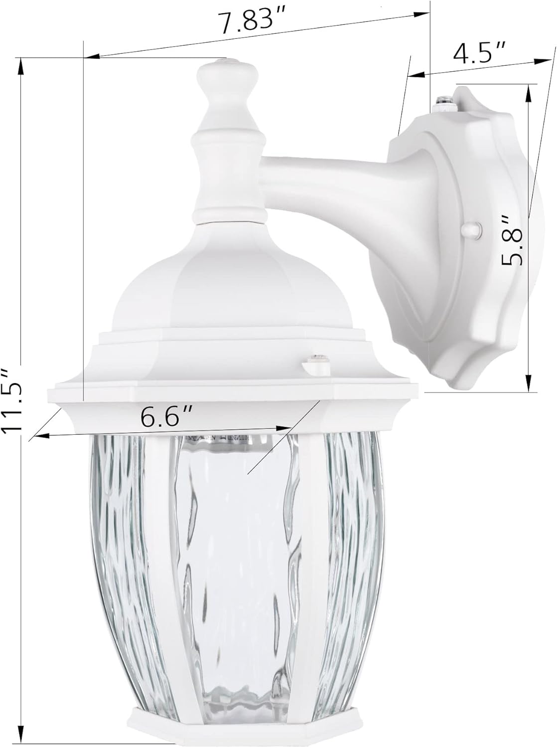 LIT-PaTH Dusk to Dawn Wall Lantern with E26 Base 1