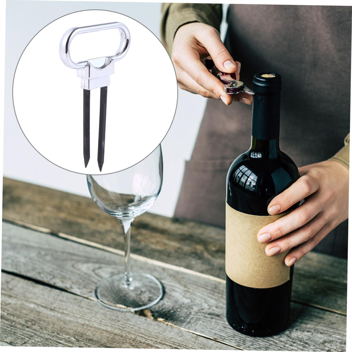 PRETYZOOM Portable Wine Cork Remover
