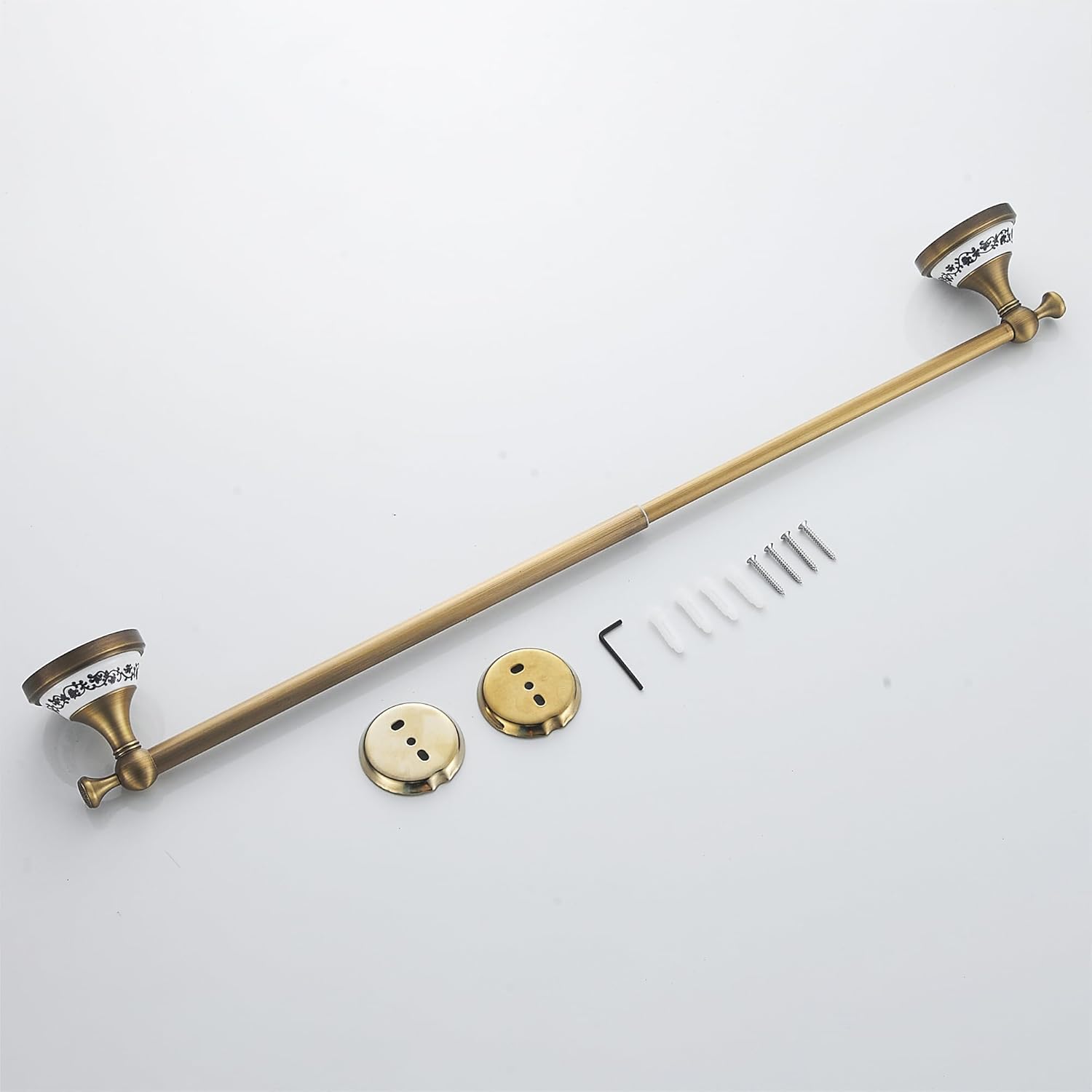 PEONYBATH Antique Bronze Towel Bar 155-275 Inch