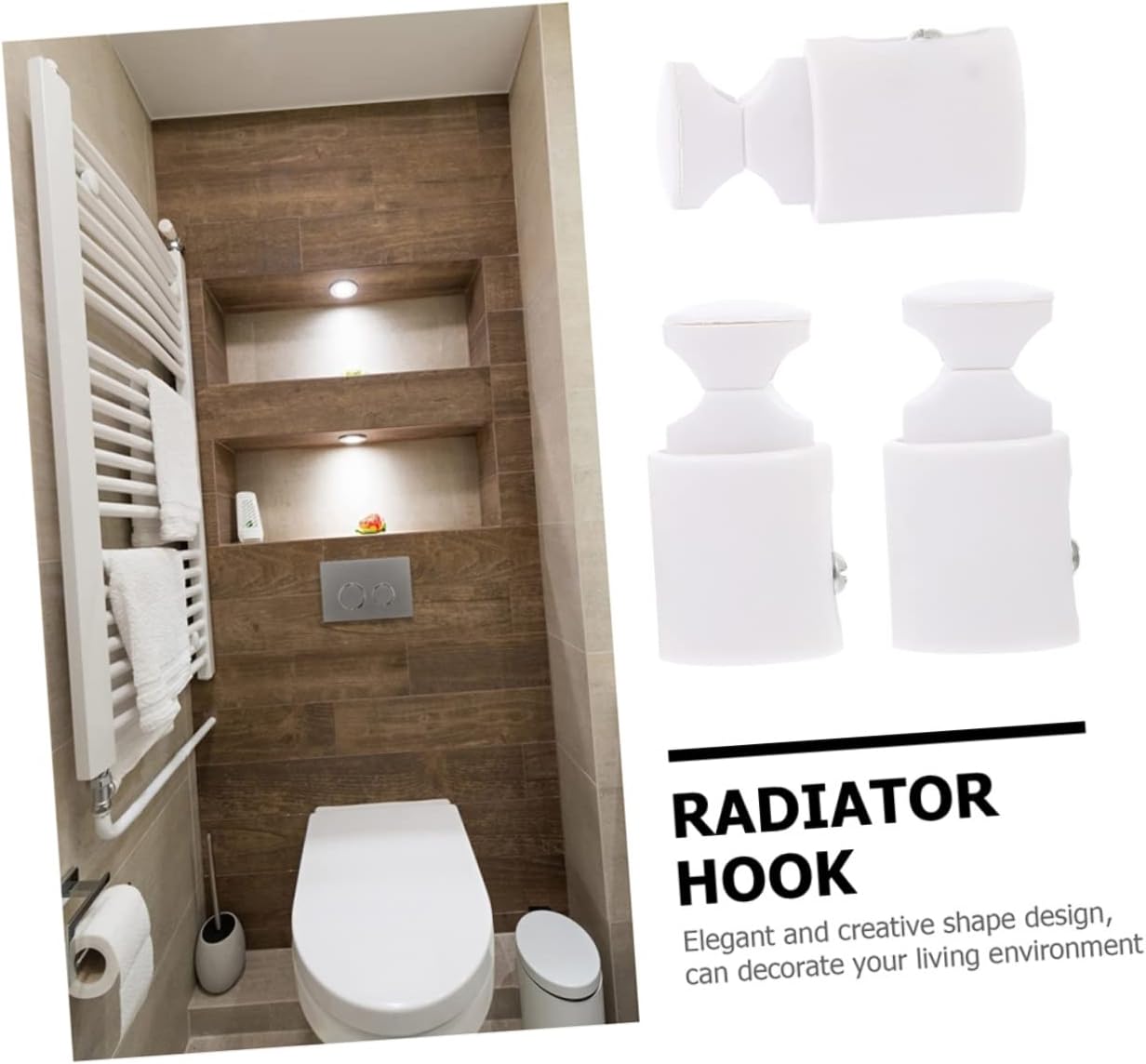BUGUUYO 3pcs Radiator Towel Hooks Space Saving
