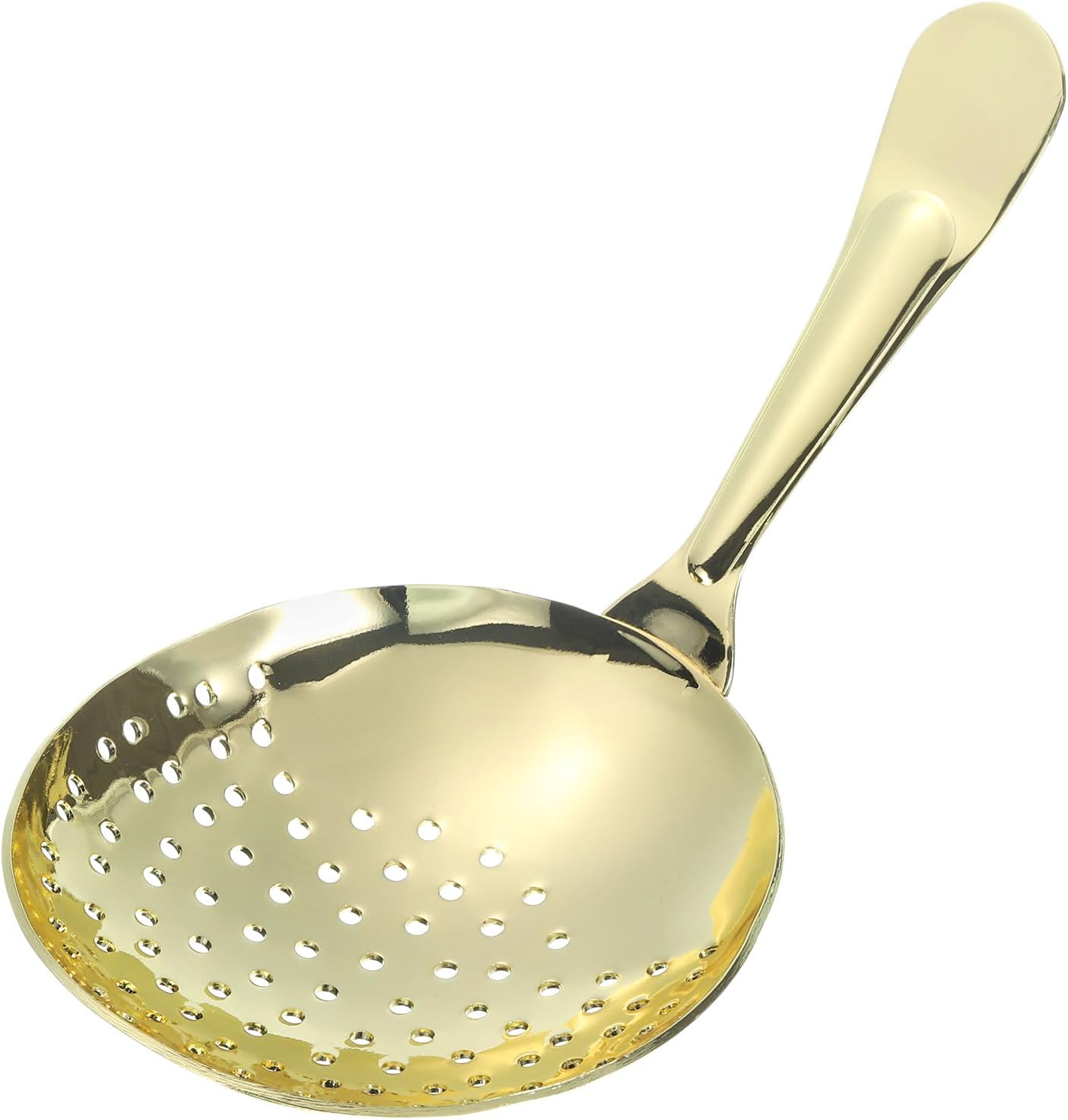 Uxcell Julep Strainer - Stainless Steel Cocktail Strainer 155mm Gold
