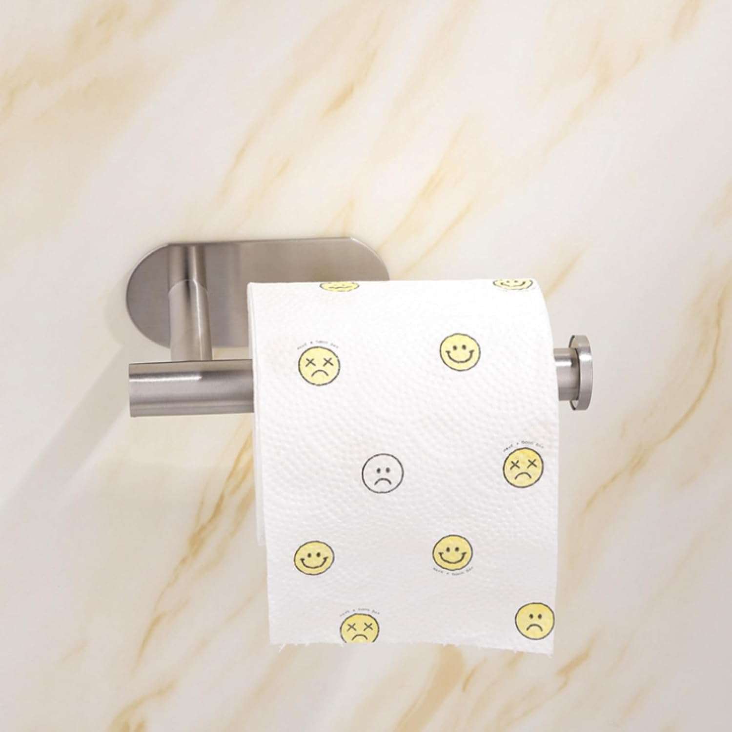 XFSPYY Paper Towel Holder - SUS304 Stainless Steel No Drilling Required Wall Mount Design