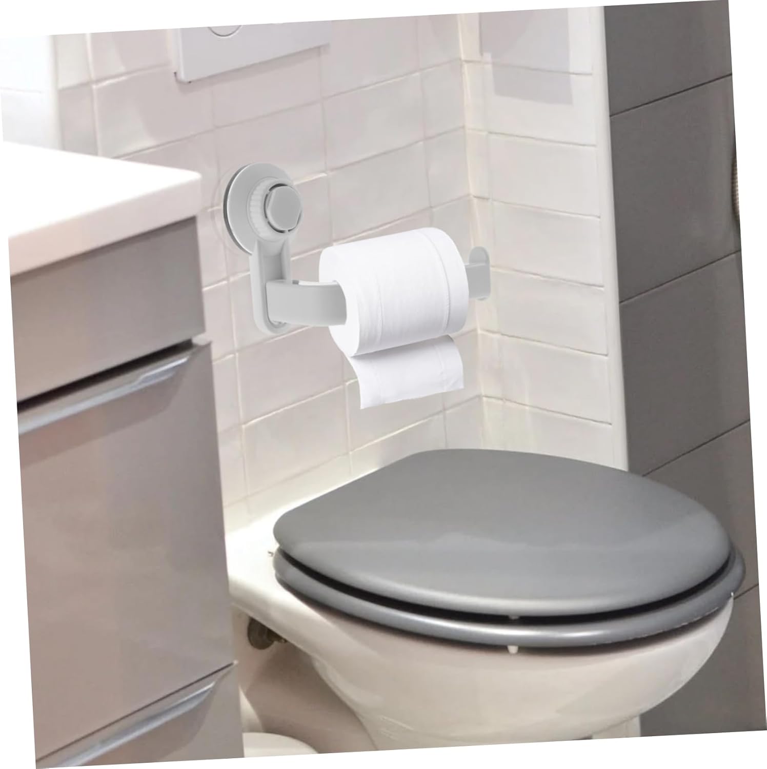 DIYEAH Wall Mounted Roll Paper Holder with Suction Cup 1