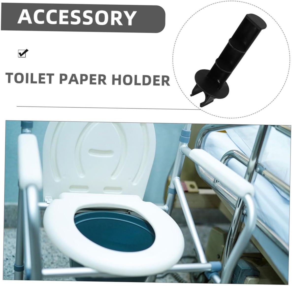 CALLARON 2Pcs Toilet Paper Holder for Commode Chairs 1