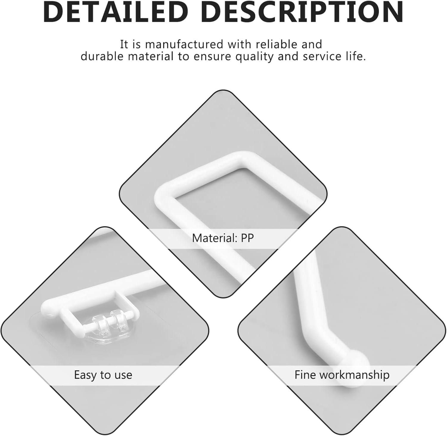 HOUDERCO 1pc No Screw Wall-Mounted Toilet Paper Holder