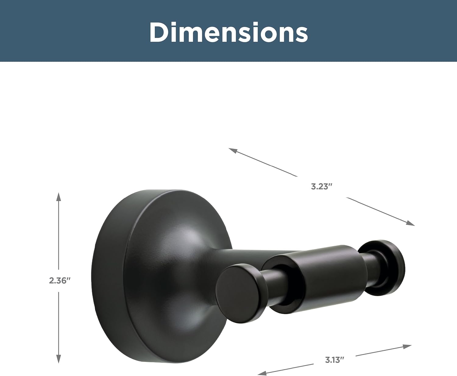 Franklin Brass Voisin Towel Hook Matte Black