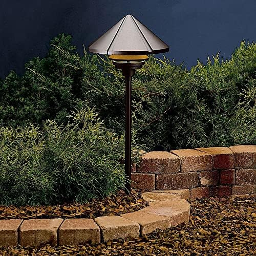 Kichler 15211BKT Six Groove Path Light 1-Light 120V Textured Black