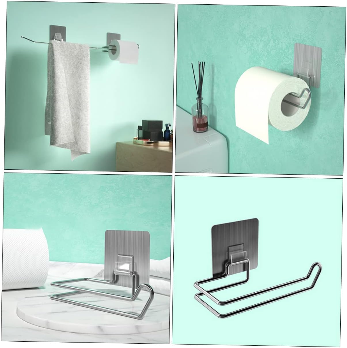 Alipis 1pc Wall Mounted Tissue Holder Stainless Steel Design