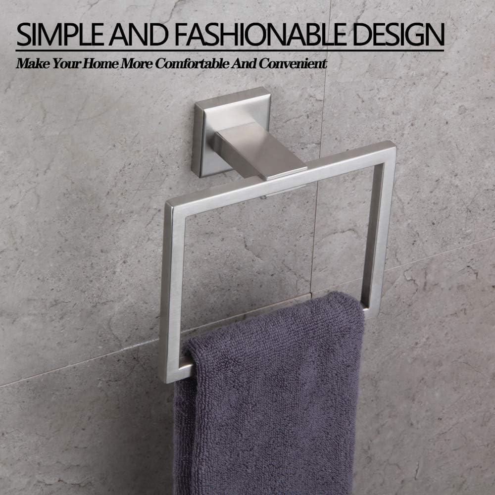 GERZWY Stainless Steel Towel Holder for Bathroom