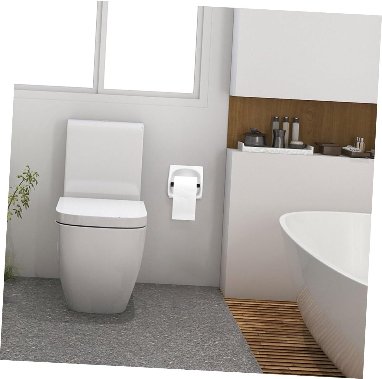 PRETYZOOM 2pcs Toilet Paper Holder Cores Spring Style 1