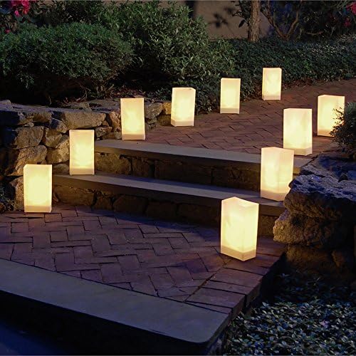 LumaBase 318100 White Plastic Lanterns Pack of 100