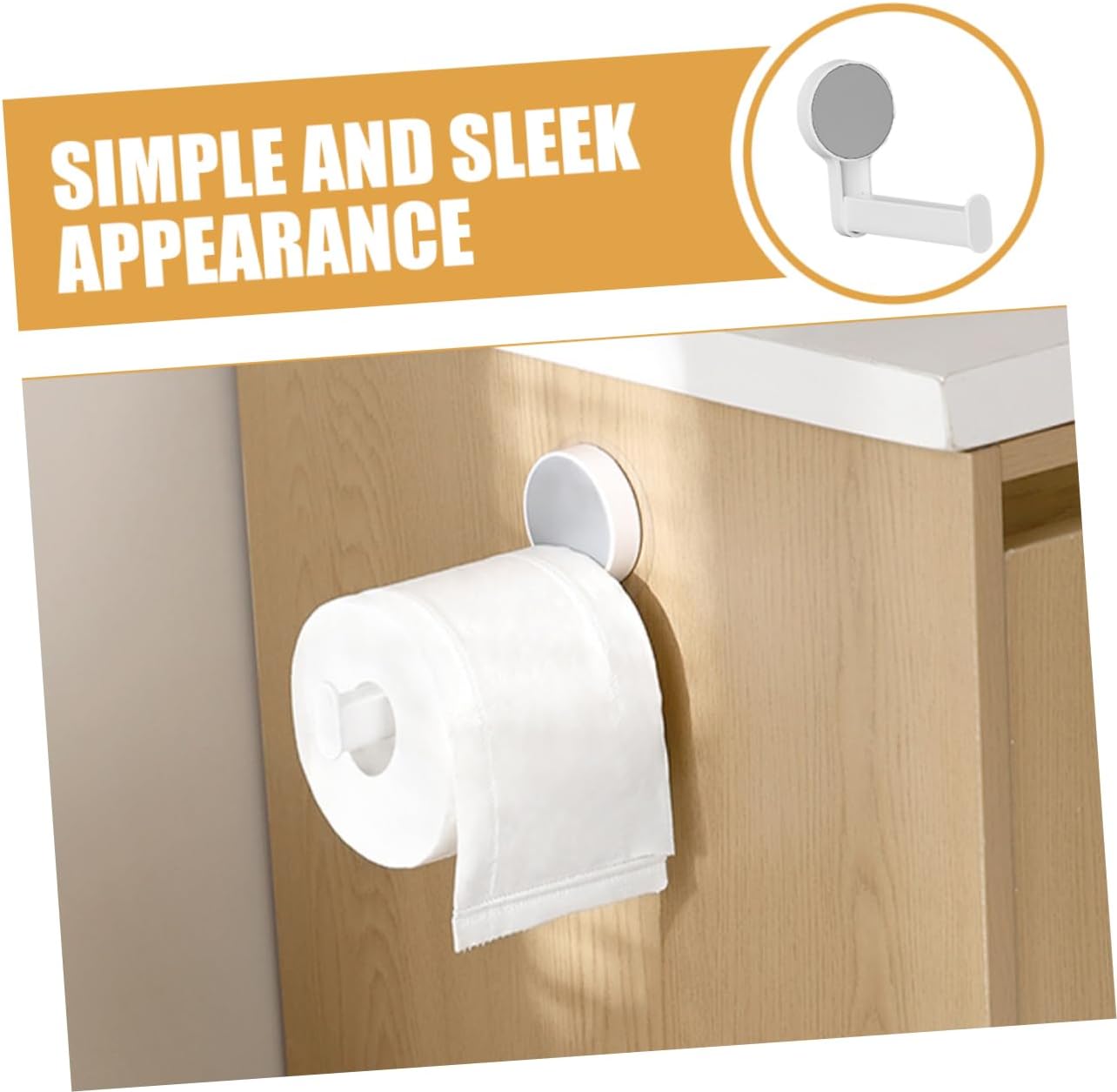 Gadpiparty Wall Mount Toilet Paper Holder No Drill Design 1