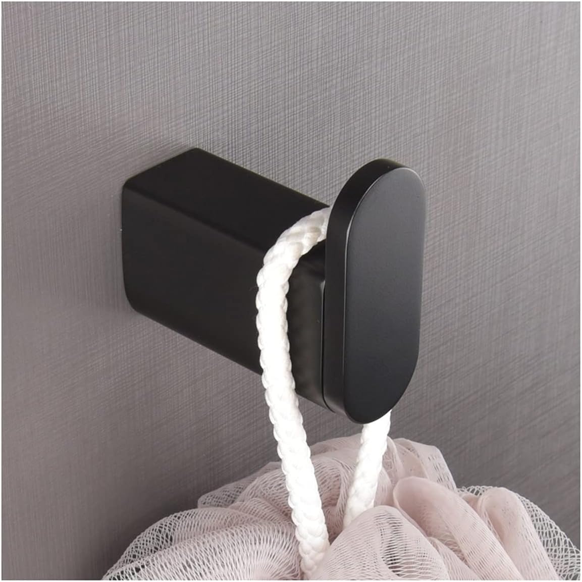 TYZK Shower Shelves Matte Black Stainless Steel Round Wall Mounted Set