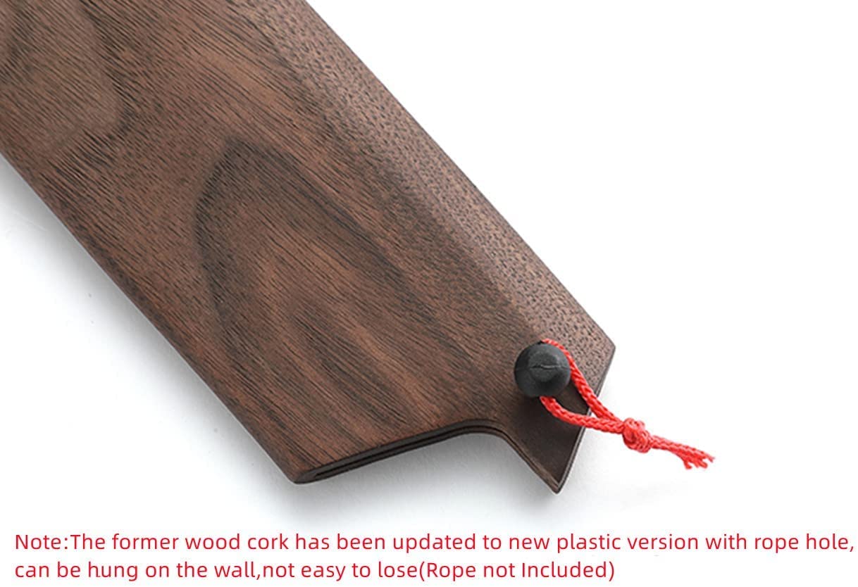 Aibote Black Walnut Wood Knife Sheath Magnetic Holder 106 Inch