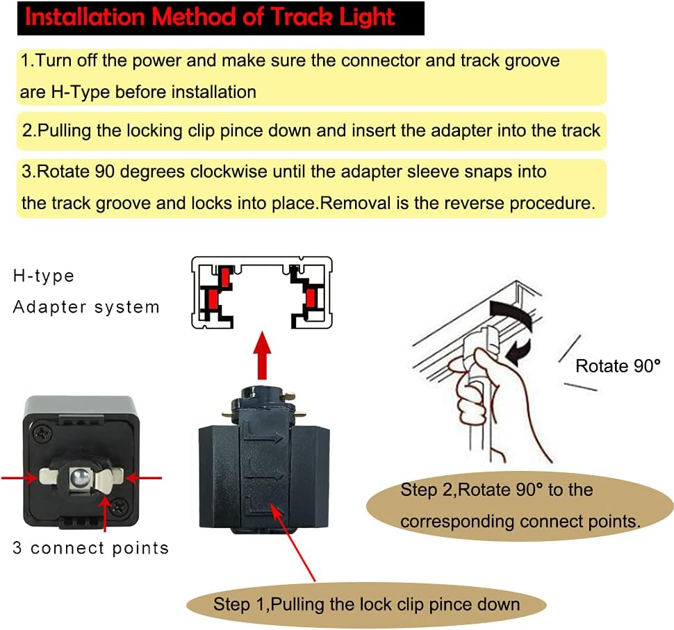 KAYYELAMP H Track Pendant Light No Bulb No Track 1