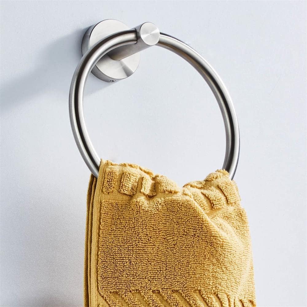 AOKQYA 6 Inch Diameter Stainless Steel Towel Ring