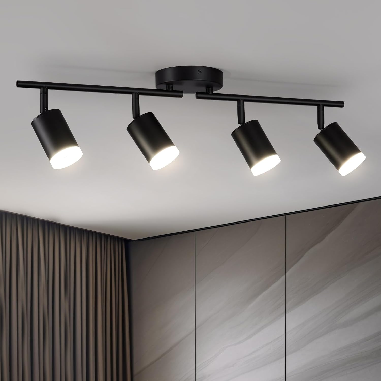 Bojim 4 Light LED Track Lighting Kit Ceiling