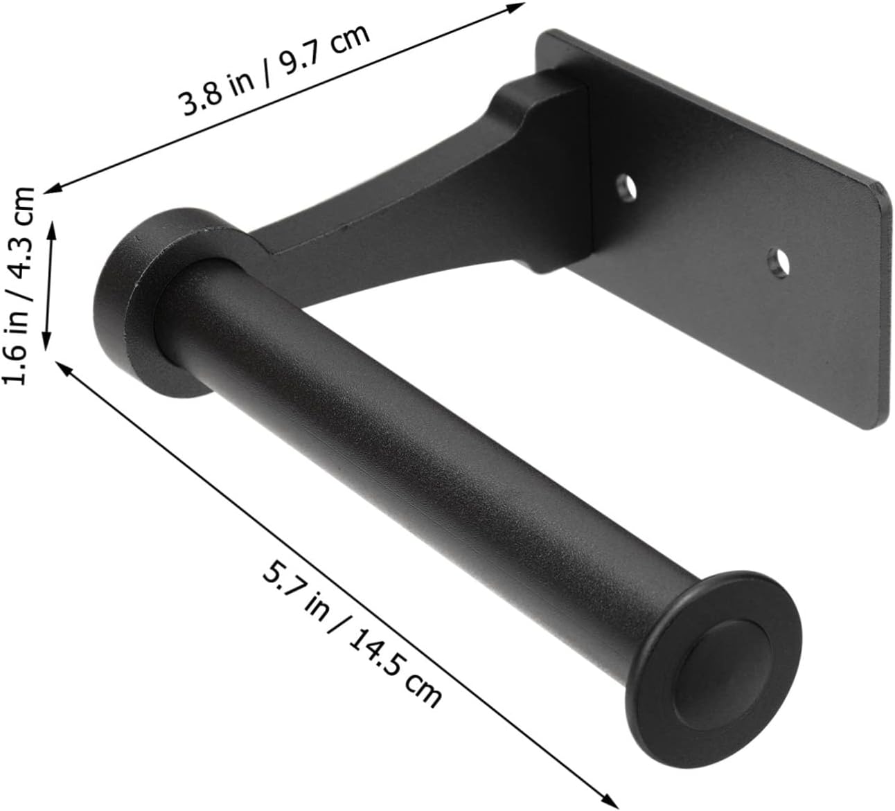 HEALEEP Wall-Mounted Toilet Paper Holder Rustproof Space-Saving Tissue Organizer