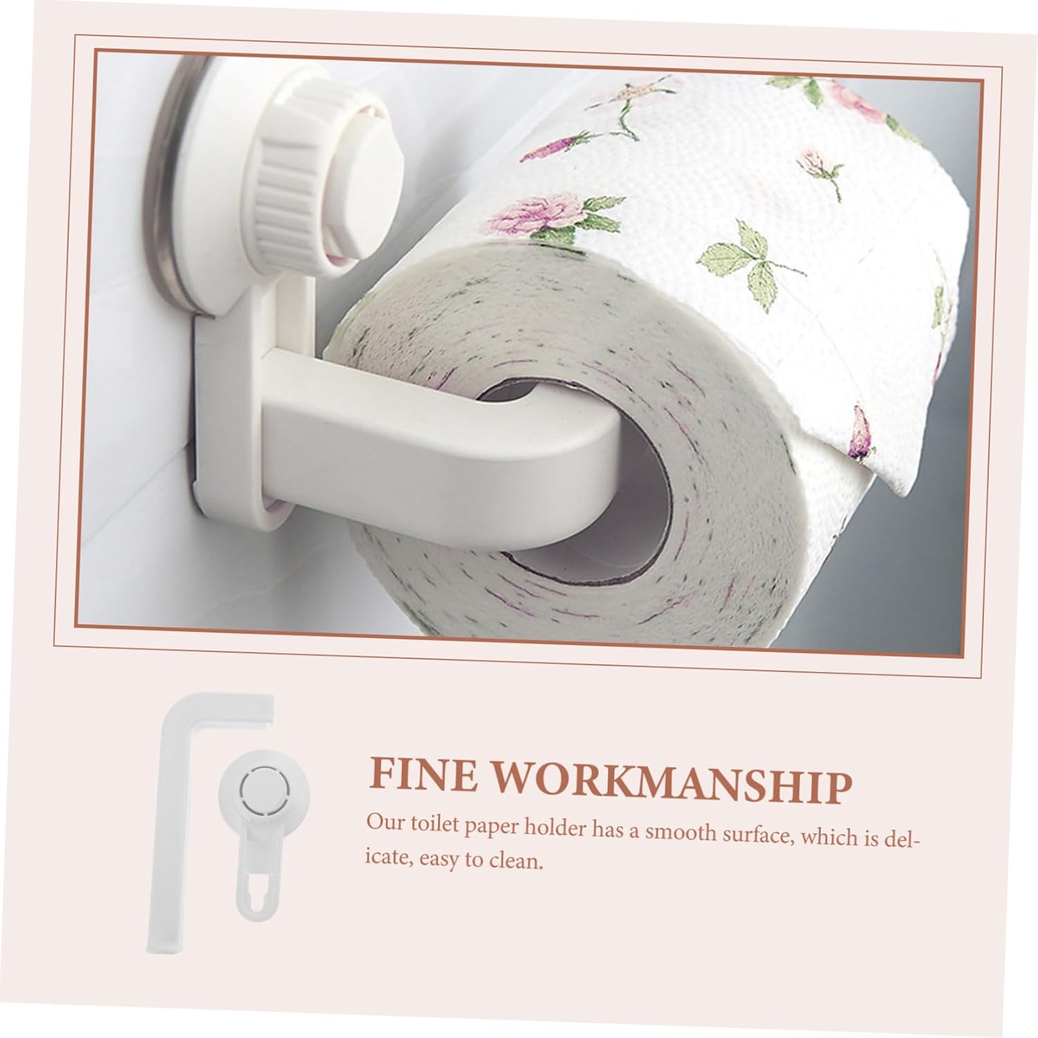 FIXOSHEE Wall Mounted Toilet Paper Holder Simple Stylish Design
