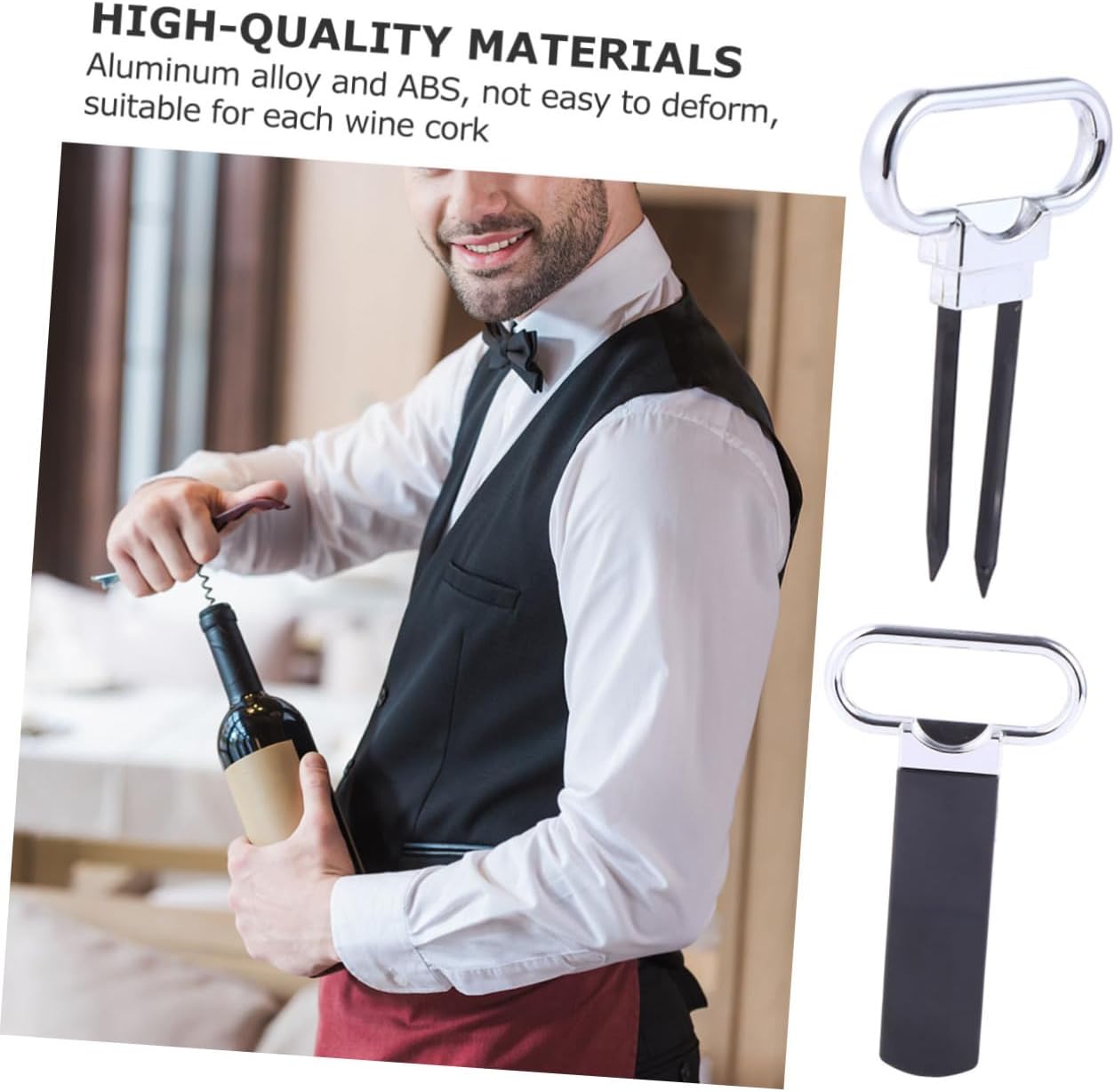 DECHOUS 1pc Heavy Duty Wine Cork Opener 1