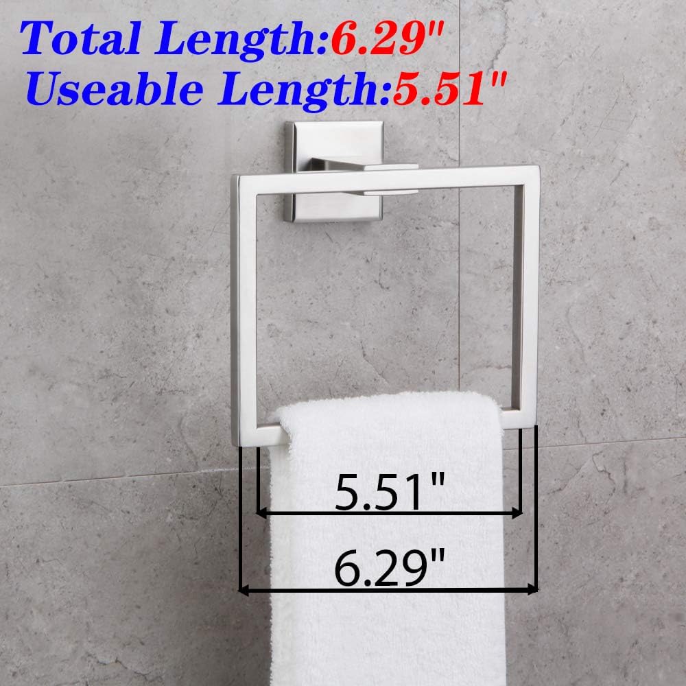 GERZWY Stainless Steel Towel Holder for Bathroom