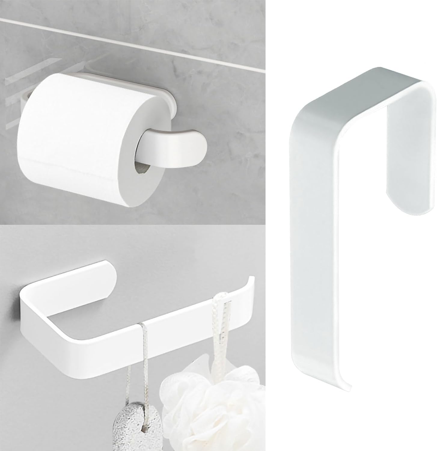 Tostyles Toilet Paper Holder Self Adhesive Space Aluminum 1