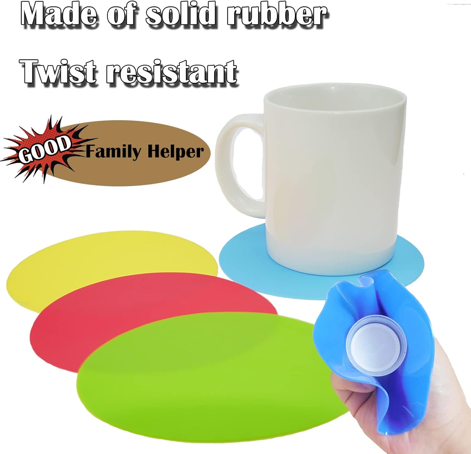 Puledow Rubber Jar Opener Gripper Pad