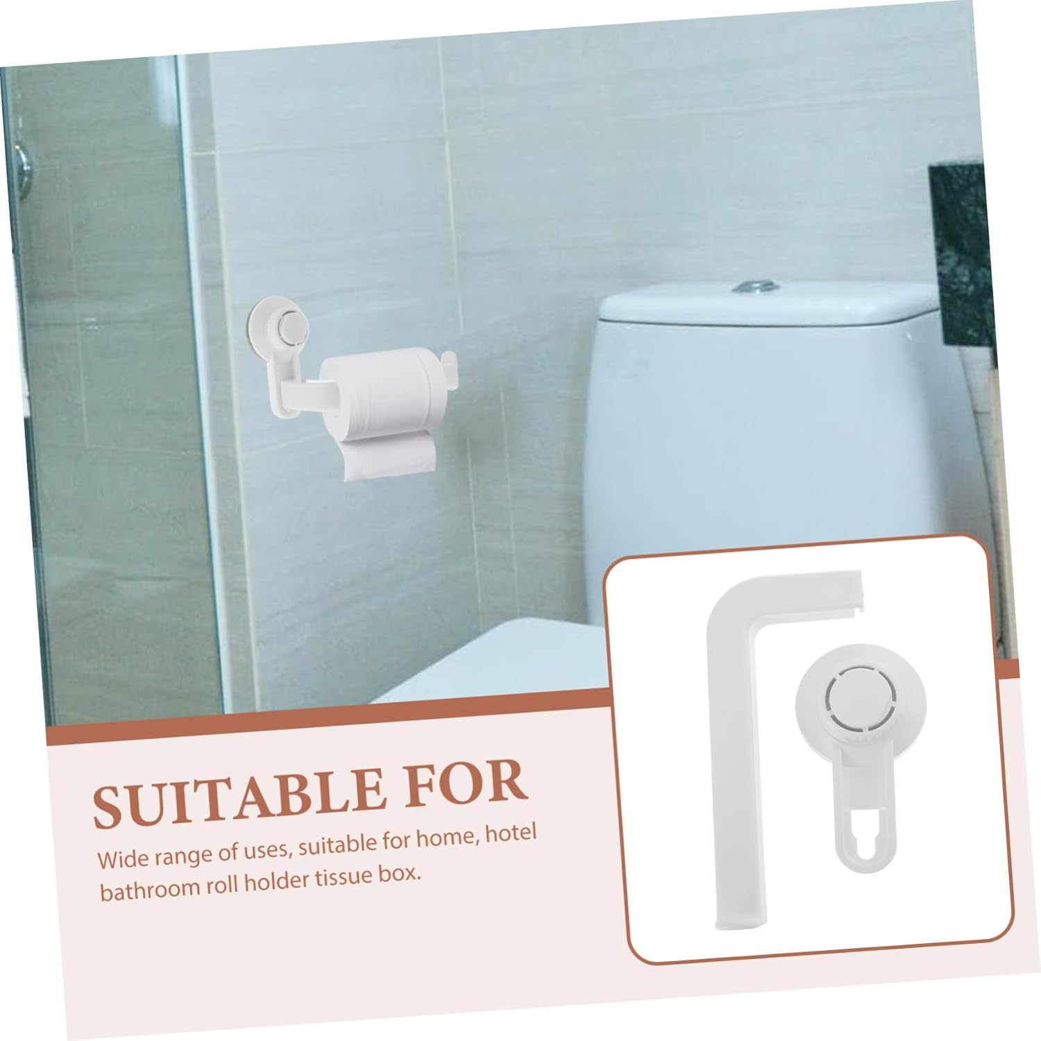 FIXOSHEE Wall Mounted Toilet Paper Holder Simple Stylish Design