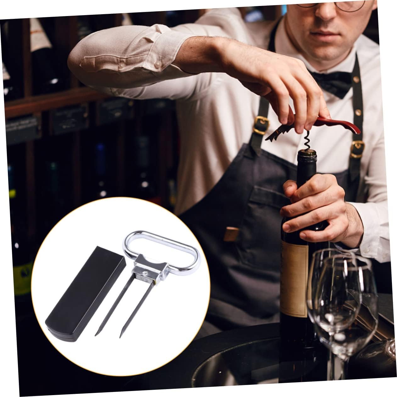 PRETYZOOM Portable Wine Cork Remover