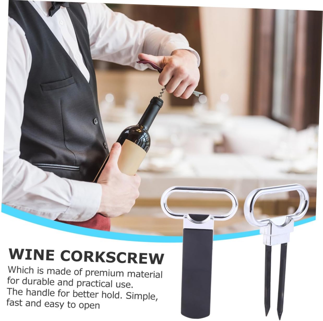 PRETYZOOM Portable Wine Cork Remover